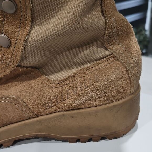 Tan Combat & Moto Boots - Picture 3 of 7